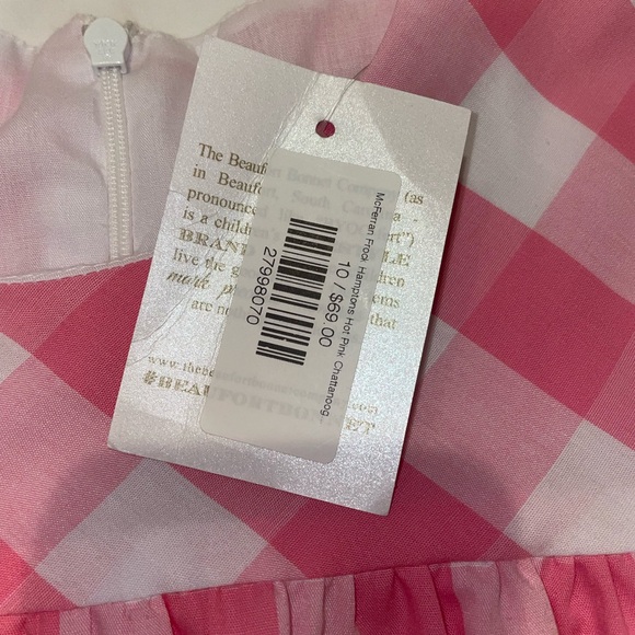 The Beaufort Bonnet Company McFerran Frock Hampton’s Hot Pink nwt 10 - Picture 2 of 3